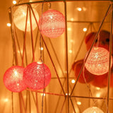 3M 20LED Cotton Ball LED String Light Fairy Light Party Christmas Decorative Lights Style 1