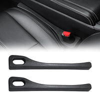 2Pcs Car Seat Gap Filler Spacer Universal Blocker Pad Black