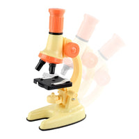 1200X Magnification Kids Microscope Toy Kit Kids Beginners Biological Microscope Kit Yellow