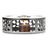 Hollow Teapot Warmer with Tealight Holder Stainless Steel Coffee Heater Teapot Heating Stove