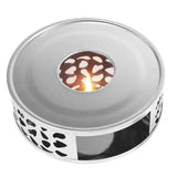 Hollow Teapot Warmer with Tealight Holder Stainless Steel Coffee Heater Teapot Heating Stove