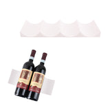 Refrigerator Bottle Rack Wine Stand Beer Stacking Bottle Rack Kitchen Space Saving Can Holder White