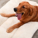 Removable Dog Mat Washable Dog Bed Large Pet Dog Kennel Mat Beige