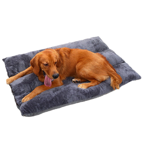 Removable Dog Mat Washable Dog Bed Large Pet Dog Kennel Mat Grey