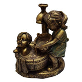 Boy and Girl Garden Statue Couple Figurine Garden Home Decoration Ornament Crafts Gifts tyle 3