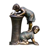 Boy and Girl Garden Statue Couple Figurine Garden Home Decoration Ornament Crafts Gifts Style 4