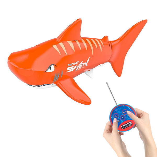 RC Shark Toy Simulation Shark Toys Kid Gift Toy Orange