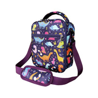 Kids Insulated Lunch Bag Thermal Picnic Bags with Adjustable Strap Style 4