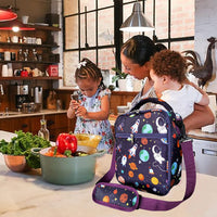 Kids Insulated Lunch Bag Thermal Picnic Bags with Adjustable Strap Style 5