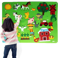 Kids Felt Story Board Early Learning Interactive Board Toddler Storytelling Board Preschool Toy  Style 3