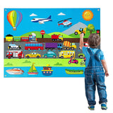 Kids Felt Story Board Early Learning Interactive Board Toddler Storytelling Board Preschool Toy Style 5