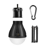 4PCS LED Camping Tent Light Bulb Portable Outdoor Hanging Fishing Lantern Black