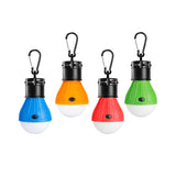 4PCS LED Camping Tent Light Bulb Portable Outdoor Hanging Fishing Lantern Multicolor