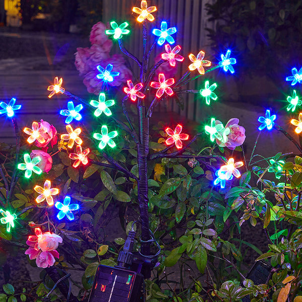 Solar Garden Lights Decorative Flower Lights Garden Yard Pathway Patio Decoration Style 2