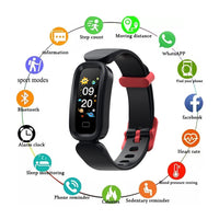 Bluetooth Smart Sport Bracelet Kids Activity Tracker Heart Rate Monitoring Bracelet Black