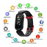 Bluetooth Smart Sport Bracelet Kids Activity Tracker Heart Rate Monitoring Bracelet Black