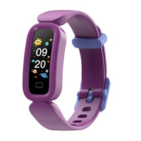 Bluetooth Smart Sport Bracelet Kids Activity Tracker Heart Rate Monitoring Bracelet Purple