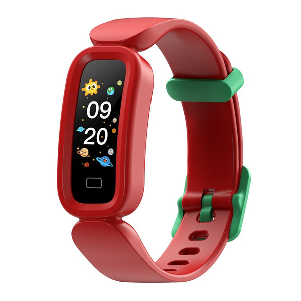 Bluetooth Smart Sport Bracelet Kids Activity Tracker Heart Rate Monitoring Bracelet Red