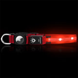 Luminous LED Pet  Dog Collar Light-up USB Rechargeable Dog Collar Red