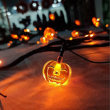 Halloween Pumpkin Willow Vine Twig Decoration Lights Spider Bats Branches Lights