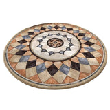 Retro Round Floor Mat Home Room Anti Slip Mat Home Decoration Style 1