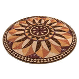 Retro Round Floor Mat Home Room Anti Slip Mat Home Decoration Style 5