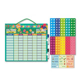 Chore Reward Chart Set Responsibility Chart Daily Routine Star Reward Chart for 2 Kids