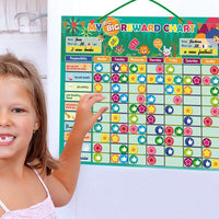 Chore Reward Chart Set Responsibility Chart Daily Routine Star Reward Chart for 2 Kids