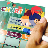 Chore Reward Chart Set Responsibility Chart Daily Routine Star Reward Chart for 2 Kids