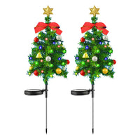 2Pcs Solar Christmas Tree Lights Outdoor Garden Decorative Light