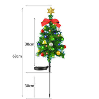 2Pcs Solar Christmas Tree Lights Outdoor Garden Decorative Light