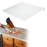 Clear Acrylic Cutting Board Anti-Slip Transparent Chopping Board with Edge for Kitchen Counter