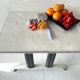 Clear Acrylic Cutting Board Anti-Slip Transparent Chopping Board with Edge for Kitchen Counter