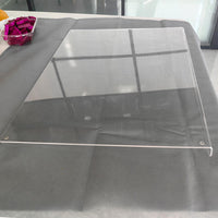 Clear Acrylic Cutting Board Anti-Slip Transparent Chopping Board with Edge for Kitchen Counter