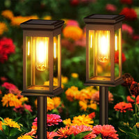 Rectangular Garden Solar Light for Yard Landscape Path Lawn Patio Walkway