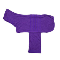 Pet Bathrobe Clothes Dog Bathrobe Towel Purple