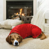 Pet Bathrobe Clothes Dog Bathrobe Towel Red