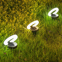 4Pcs Solar Power Ground Lights Outdoor Buried Garden Lawn Path Lamps White Light