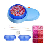 Electric Bead Threading Machine Beading Bowl Spinner Kit for DIY String Seed Beads Jewelry Making