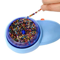 Electric Bead Threading Machine Beading Bowl Spinner Kit for DIY String Seed Beads Jewelry Making