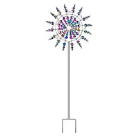 Unique and Magical Metal Windmill Kinetic Metal Wind Spinners Garden Decoration Multicolor