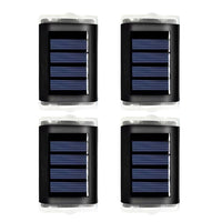 4Pcs Solar Wall Lights Garden Fence LED Lights Outdoor Yard Multicolour Light