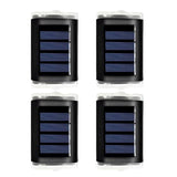 4Pcs Solar Wall Lights Garden Fence LED Lights Outdoor Yard Multicolour Light