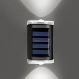 4Pcs Solar Wall Lights Garden Fence LED Lights Outdoor Yard White Light