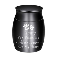 Pet Cremation Urns for Dog and Cat Ashes Aluminum Memorial Urn Keepsake Black