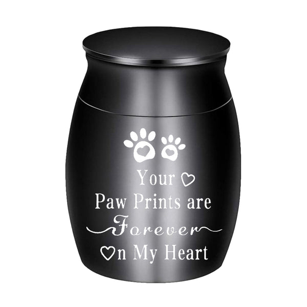 Pet Cremation Urns for Dog and Cat Ashes Aluminum Memorial Urn Keepsake Black