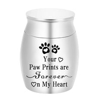 Pet Cremation Urns for Dog and Cat Ashes Aluminum Memorial Urn Keepsake Silver