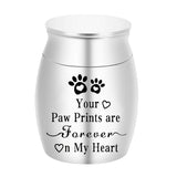 Pet Cremation Urns for Dog and Cat Ashes Aluminum Memorial Urn Keepsake Silver