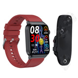 Bluetooth Smart Watch Sport Watch Blood Glucose ECG Monitoring Watch Red