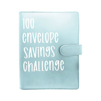 100 Envelope Challenge Binder Budget Planner Savings Challenge Book Blue